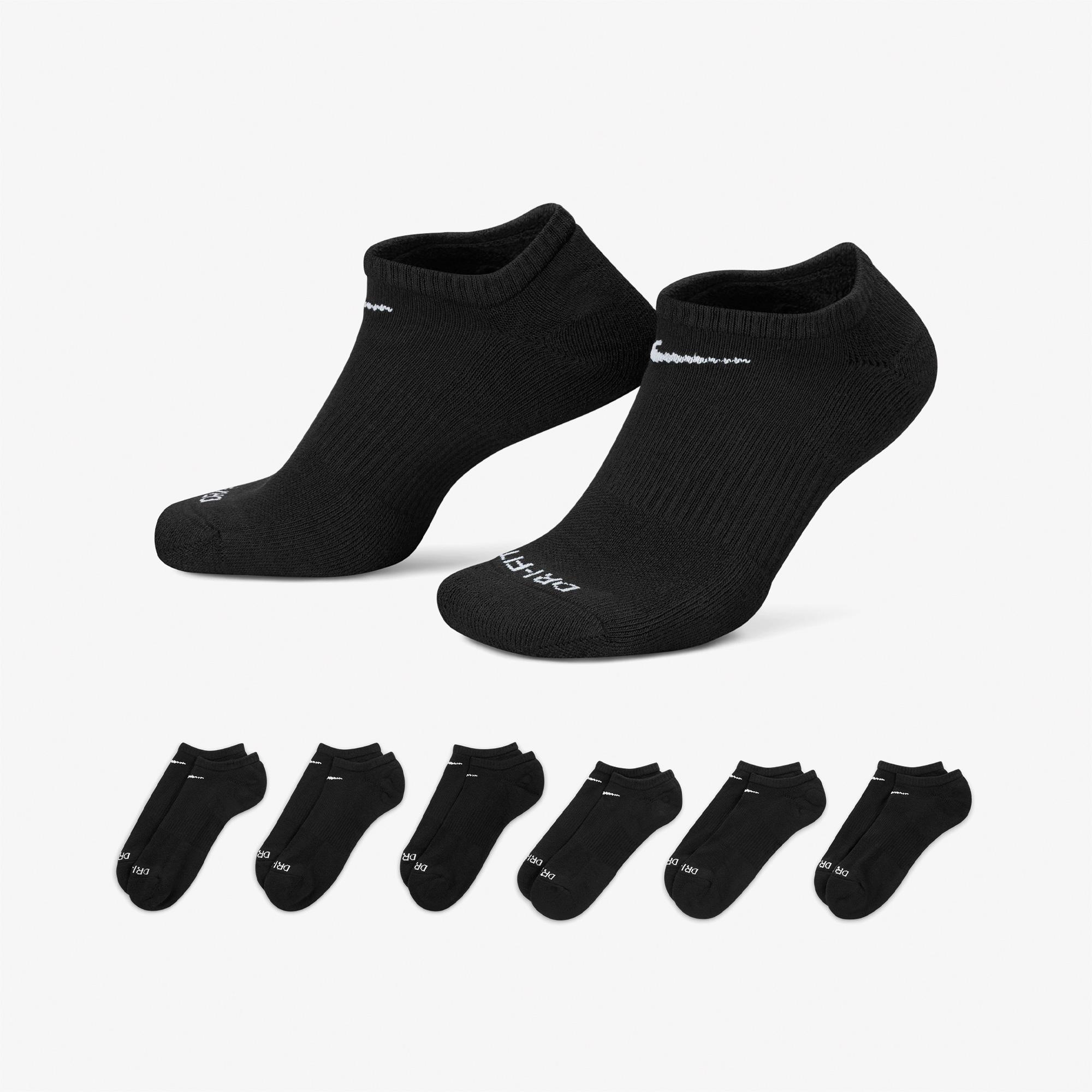 Nike Everyday Plus Cushioned Erkek Siyah 3' lü Çorap