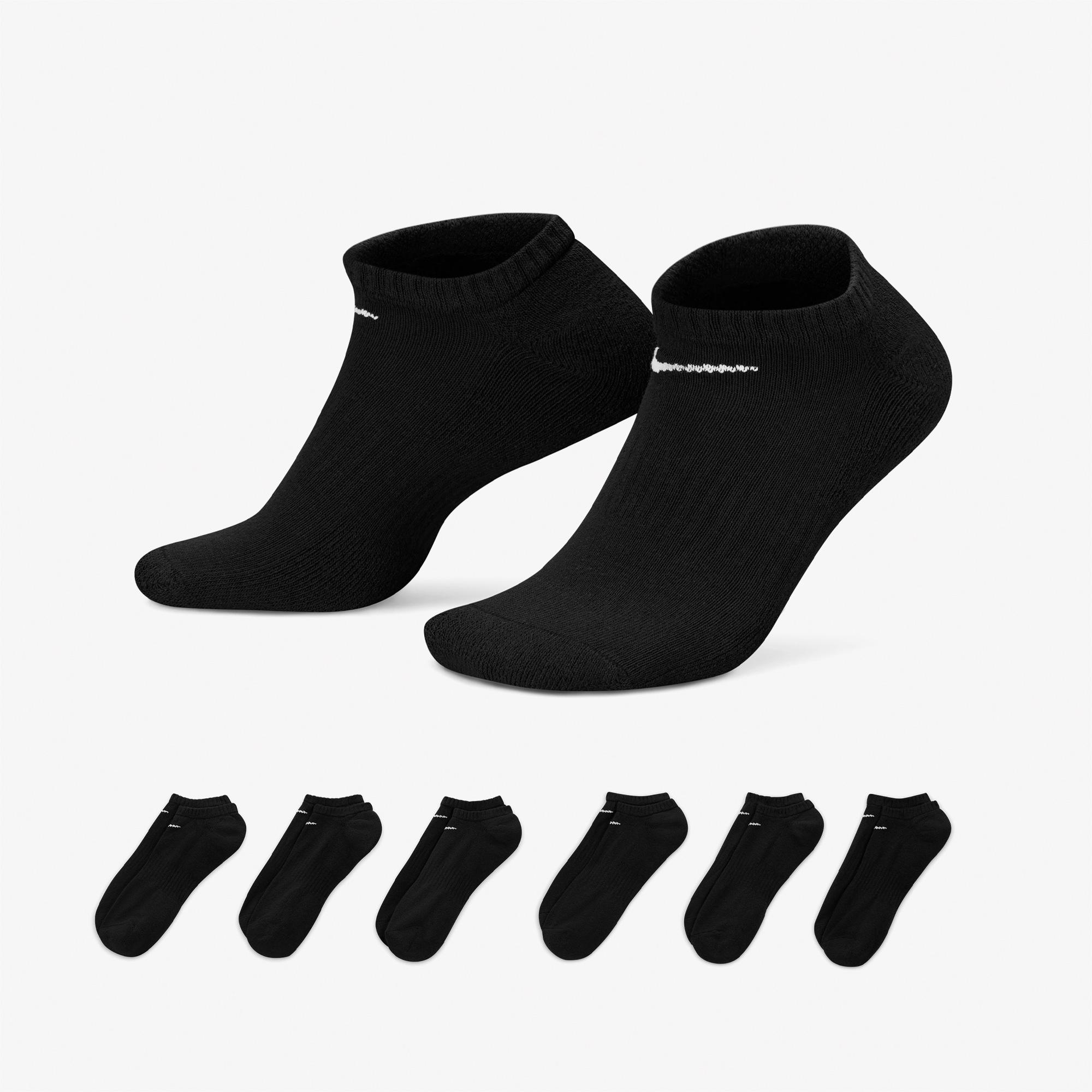 Nike Everyday Cushioned 3'lü Unisex Siyah Çorap