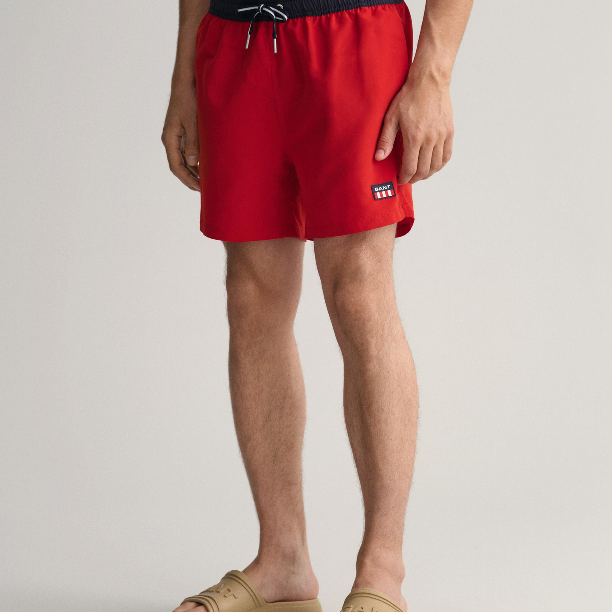 GANT Erkek Kırmızı Mayo Şort