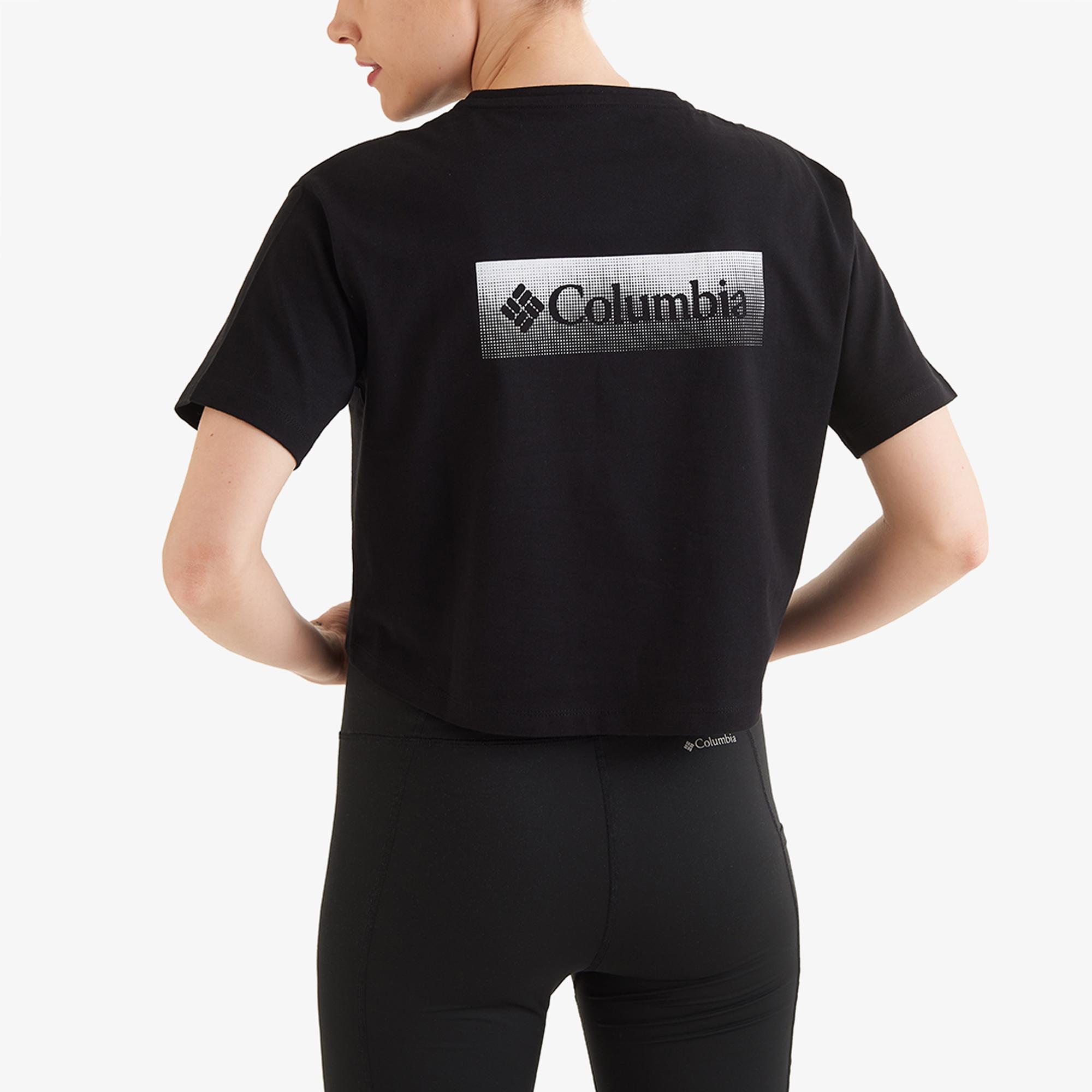 Columbia Csc Halftone Framed Kadın Siyah Crop T-Shirt