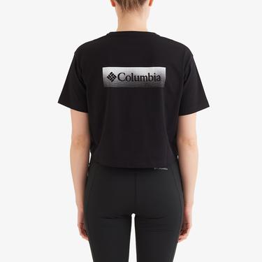  Columbia Csc Halftone Framed Kadın Siyah Crop T-Shirt