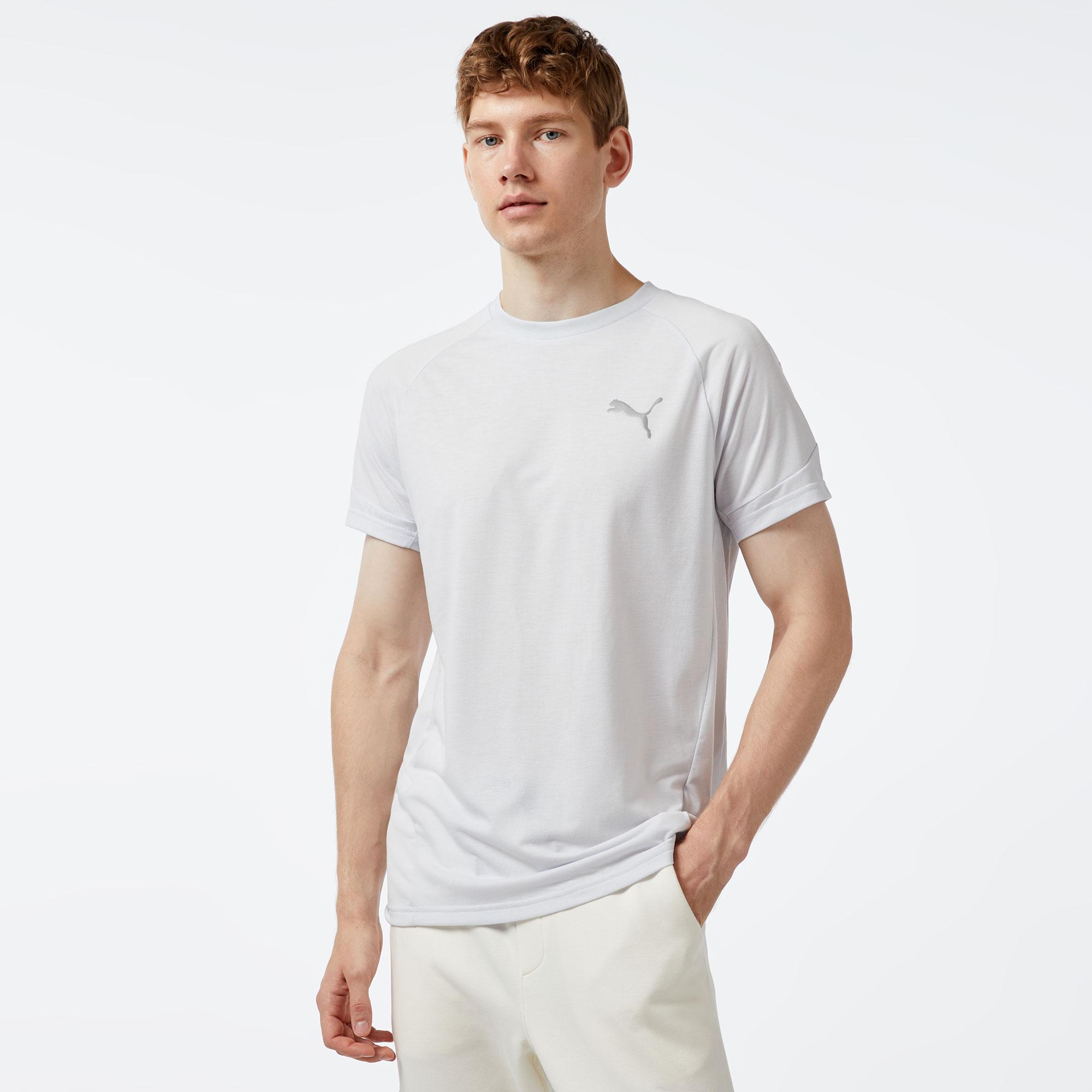 Puma Evostrıpe Unisex Gri T-Shirt