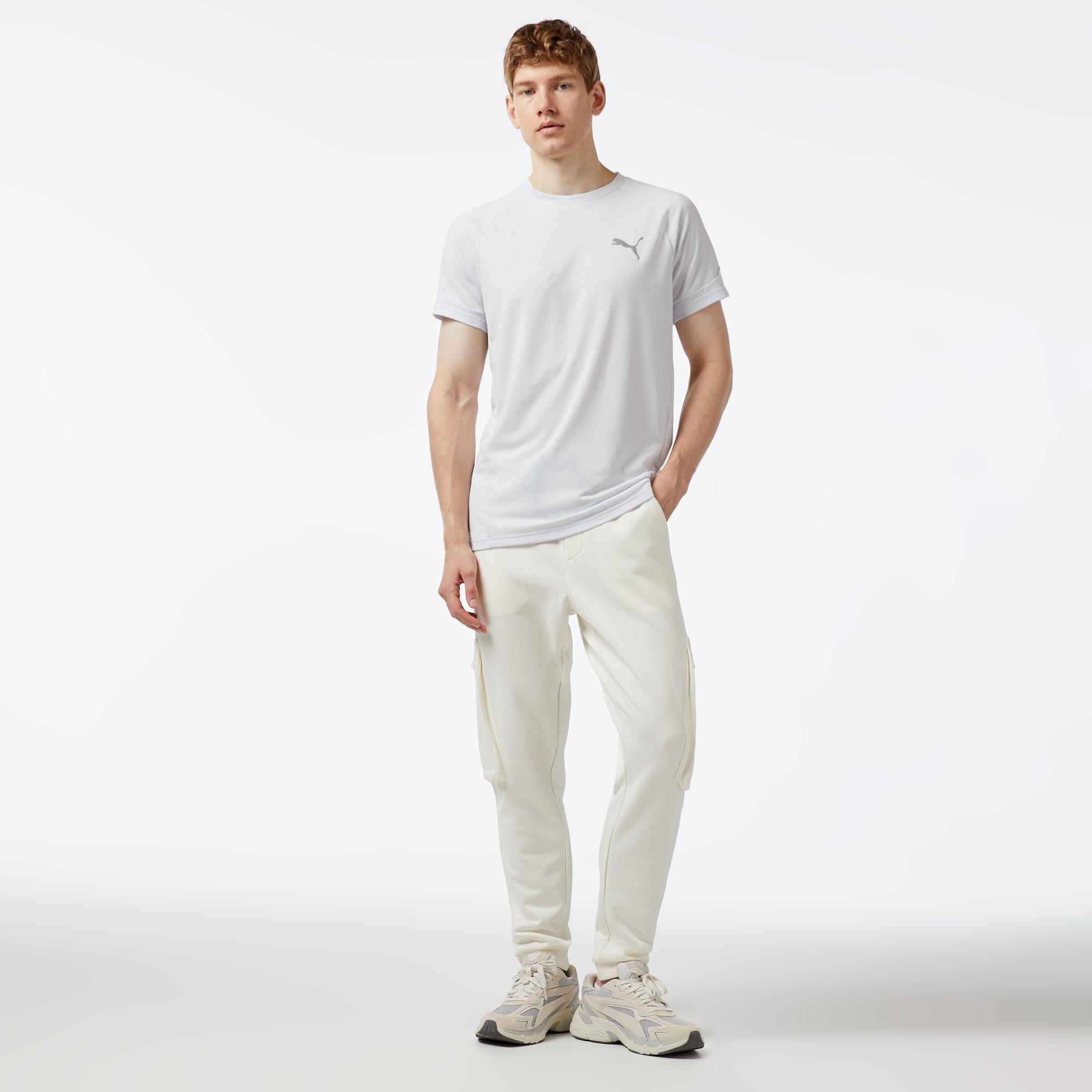 Puma Evostrıpe Unisex Gri T-Shirt