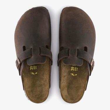  Birkenstock Boston Leoi Unisex Kahverengi Terlik