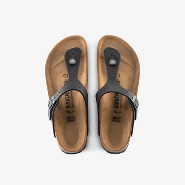  Birkenstock Gizeh Leoi Kadın Siyah Terlik