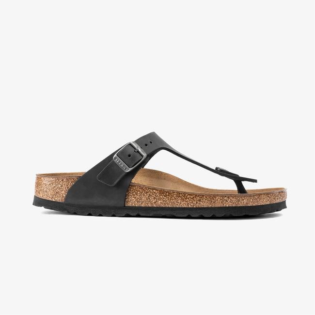  Birkenstock Gizeh Leoi Kadın Siyah Terlik