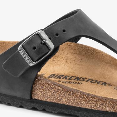  Birkenstock Gizeh Leoi Kadın Siyah Terlik