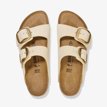  Birkenstock Arizona Big Buckle Nu Kadın Krem Rengi Terlik