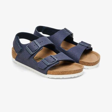 Birkenstock Milano Tex Canvas Vegan Çocuk Lacivert Sandalet