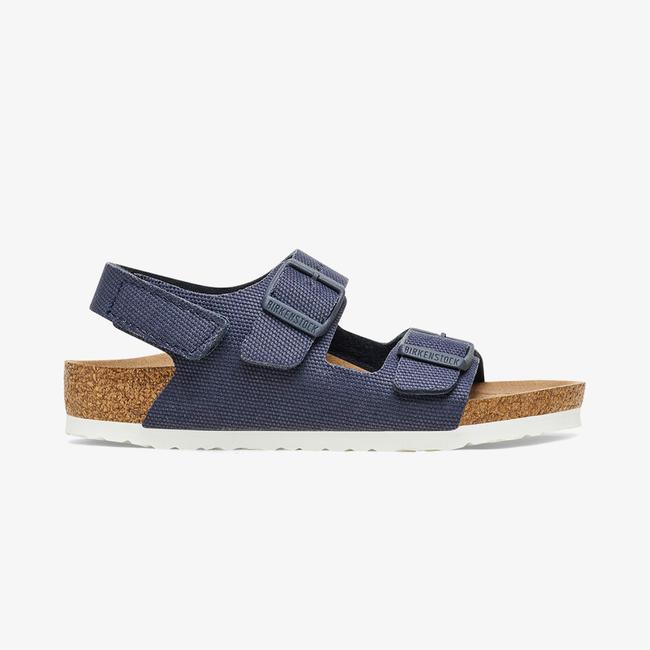  Birkenstock Milano Tex Canvas Vegan Çocuk Lacivert Sandalet