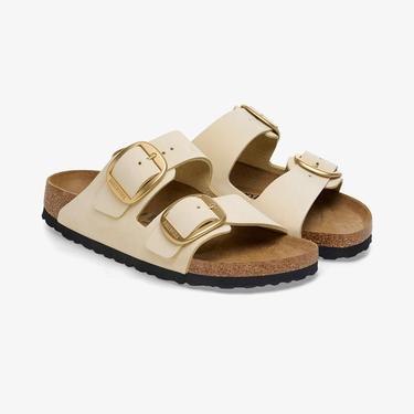 Birkenstock Arizona Big Buckle Nu Kadın Krem Rengi Terlik