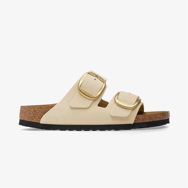  Birkenstock Arizona Big Buckle Nu Kadın Krem Rengi Terlik