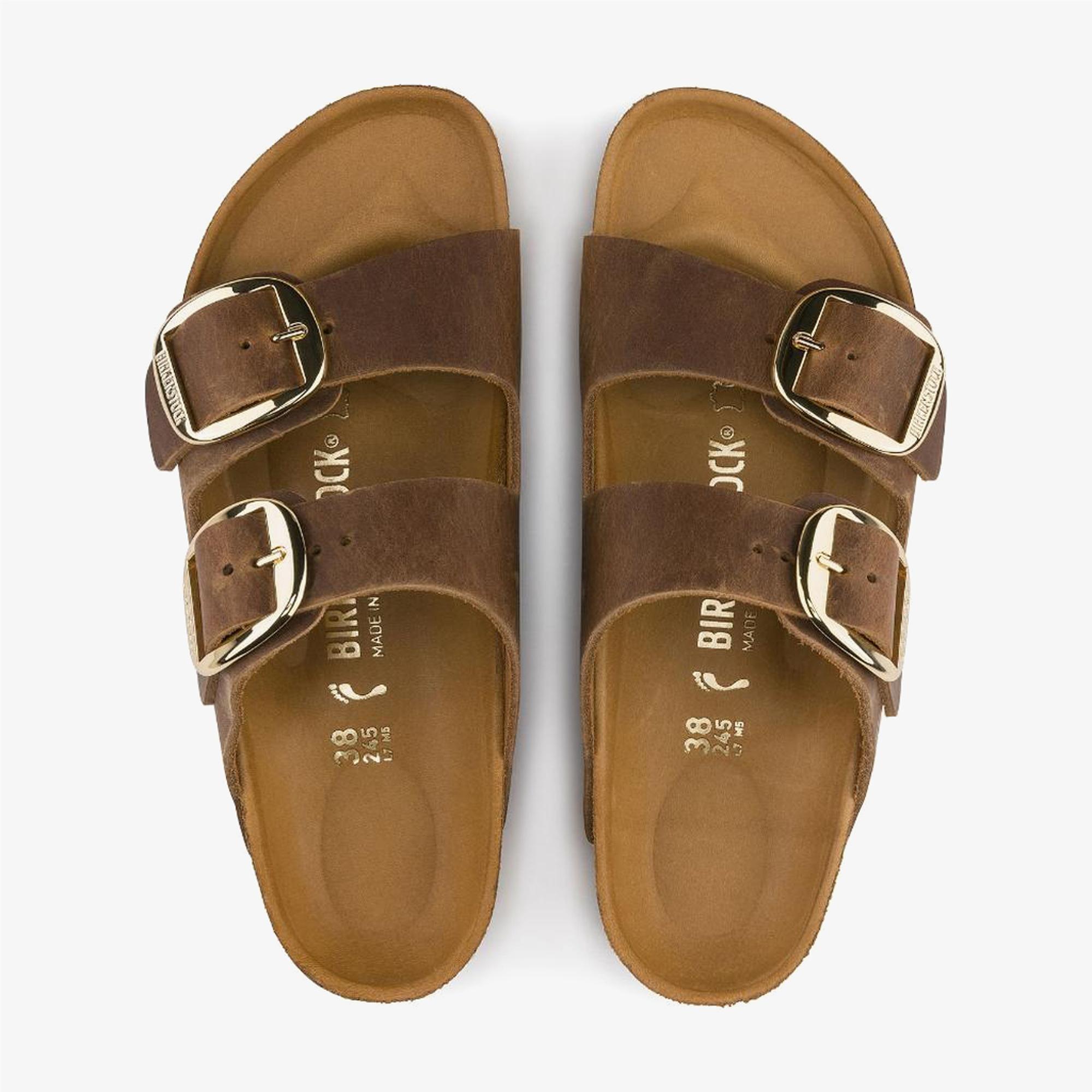 Birkenstock Arizona Big Buckle Leoi Kadın Kahverengi Terlik