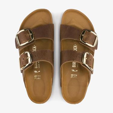  Birkenstock Arizona Big Buckle Leoi Kadın Kahverengi Terlik