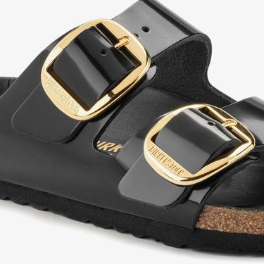  Birkenstock Arizona Big Buckle Nl High Shine Kadın Siyah Terlik