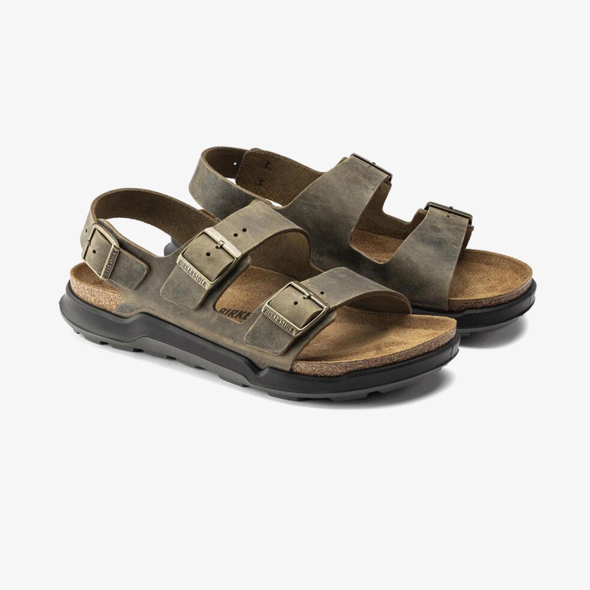 Birkenstock Milano Artic Old Erkek Haki Terlik