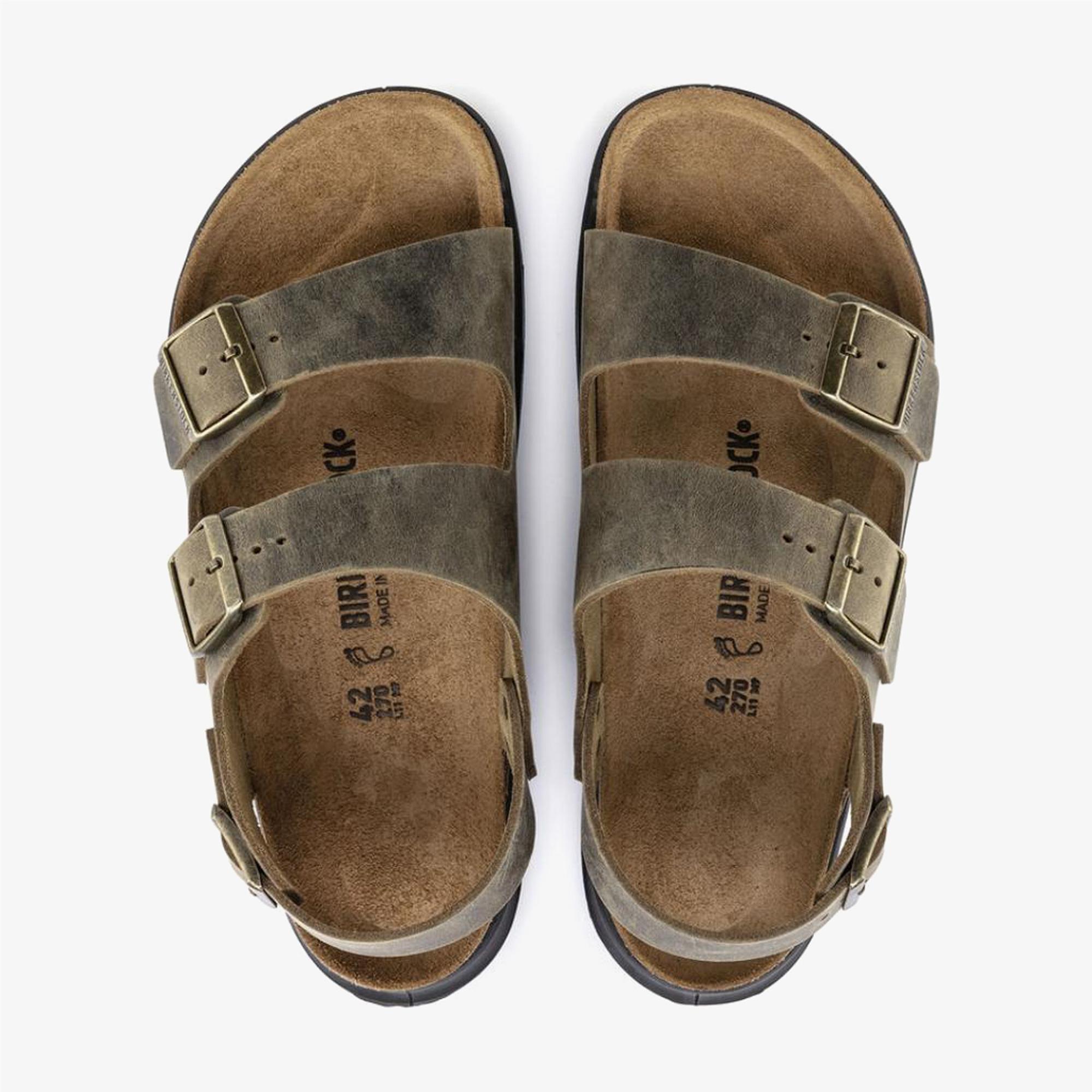 Birkenstock Milano Artic Old Erkek Haki Terlik