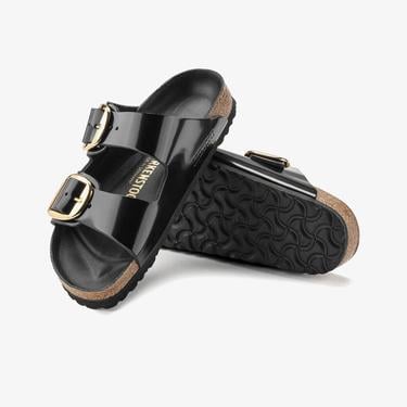  Birkenstock Arizona Big Buckle Nl High Shine Kadın Siyah Terlik