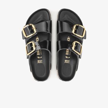  Birkenstock Arizona Big Buckle Nl High Shine Kadın Siyah Terlik