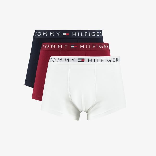  Tommy Hilfiger 3P Trunk Wb Erkek Mavi Boxer