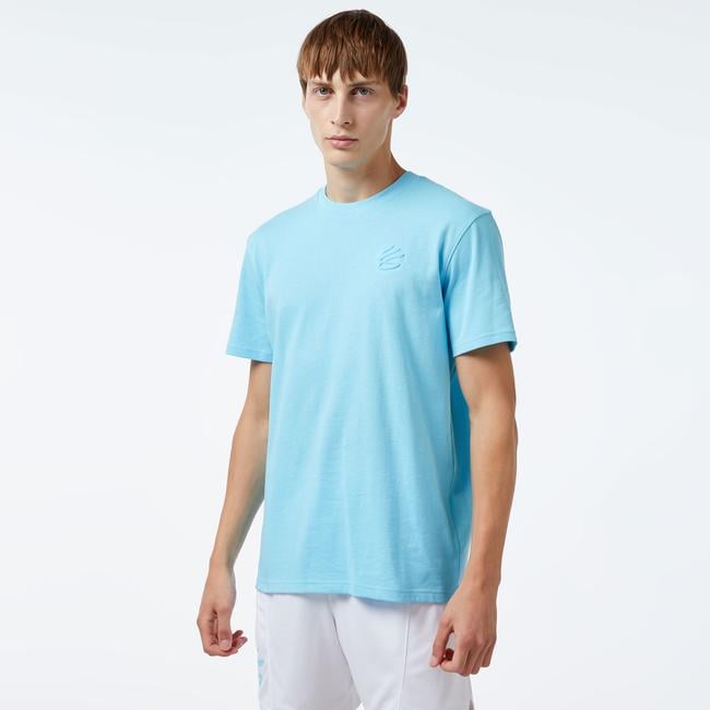 Under Armour Curry Emboss Hw Erkek Mavi T-Shirt