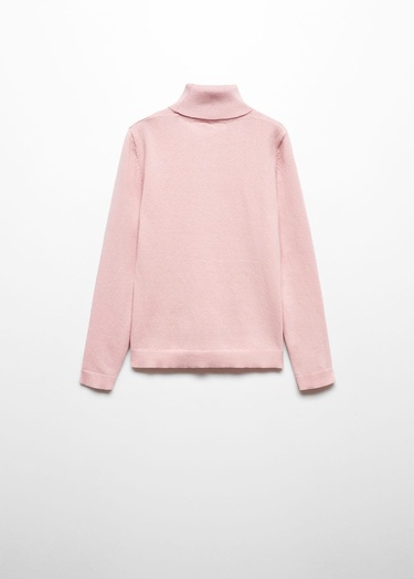  Mango Çocuk Dik Yaka Kazak Pastel Pembe