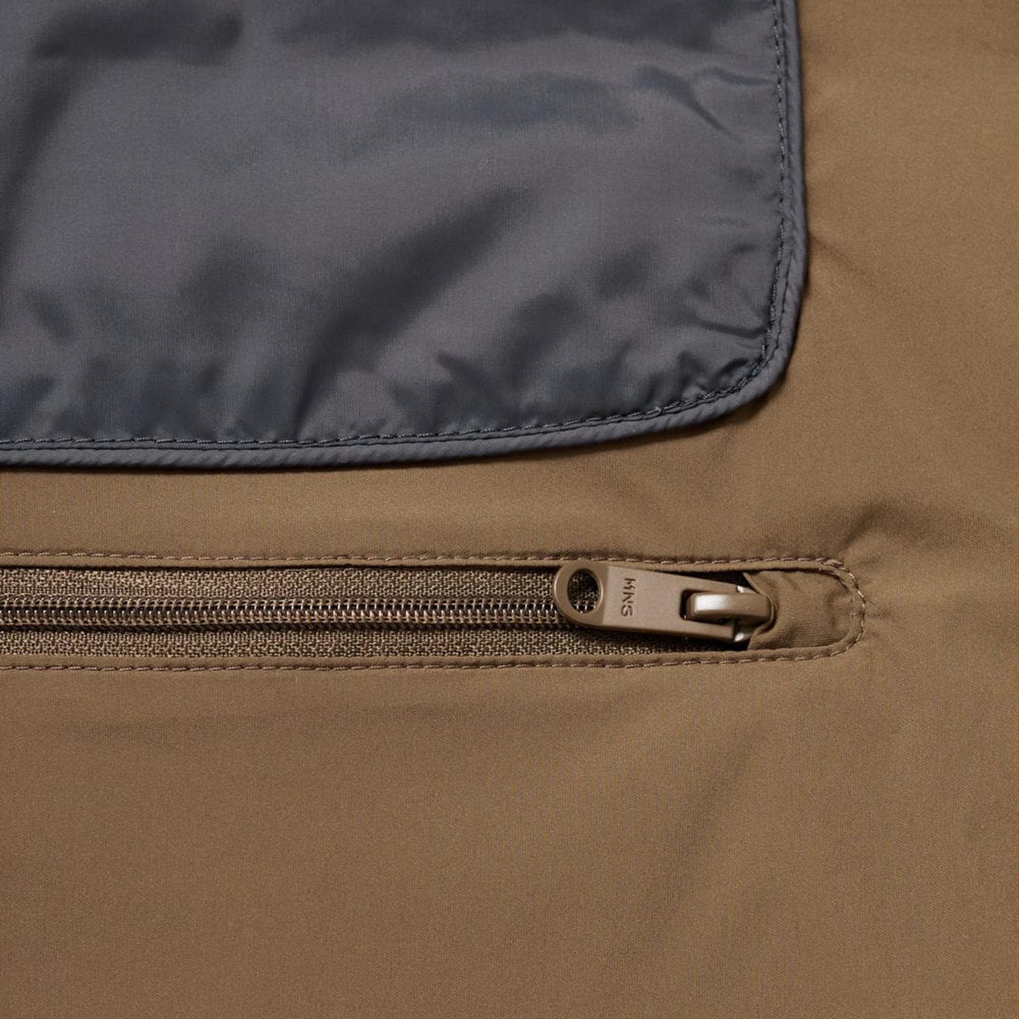 Mango Erkek Tüy Dolgulu Kapitone Yelek Tütün Kahvesi