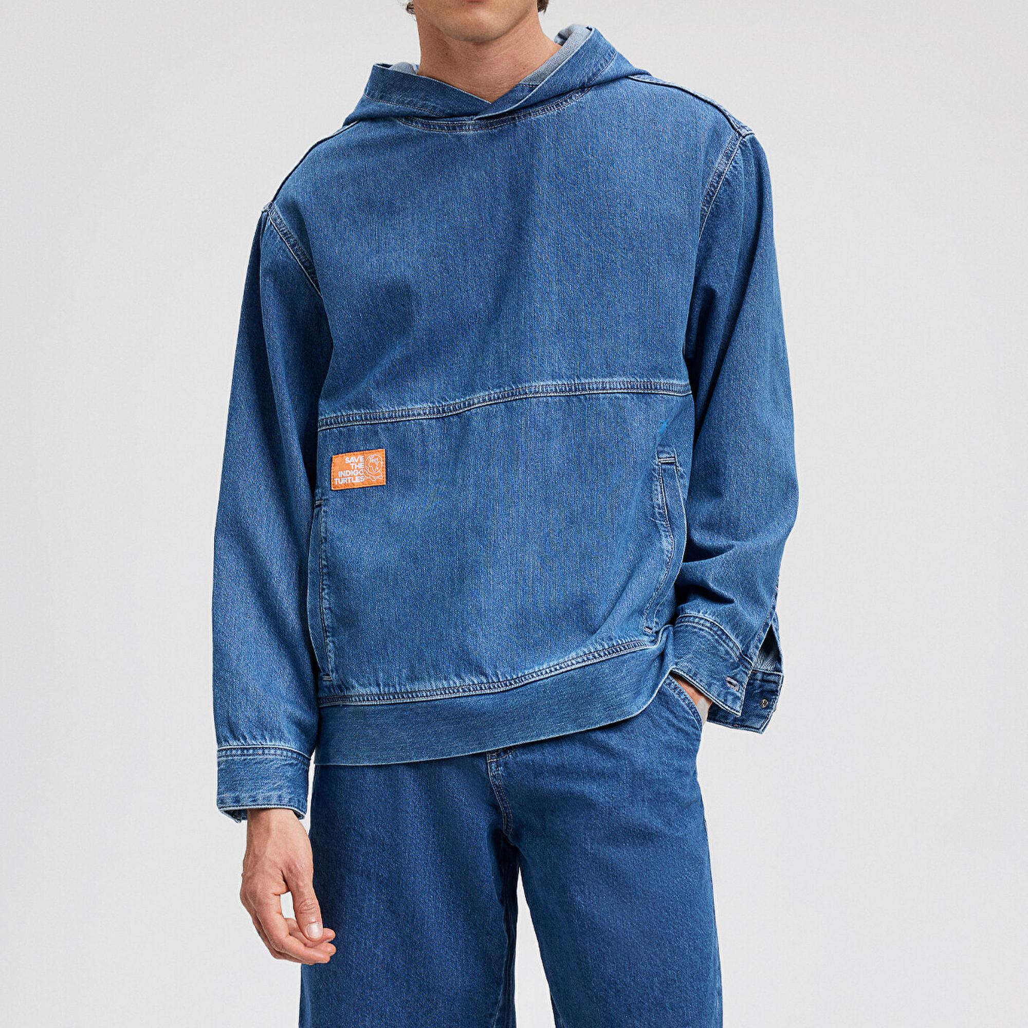 Mavi İndigo Turtles Lacivert Sweatshirt Oversize / Geniş Kesim 2210003-18790