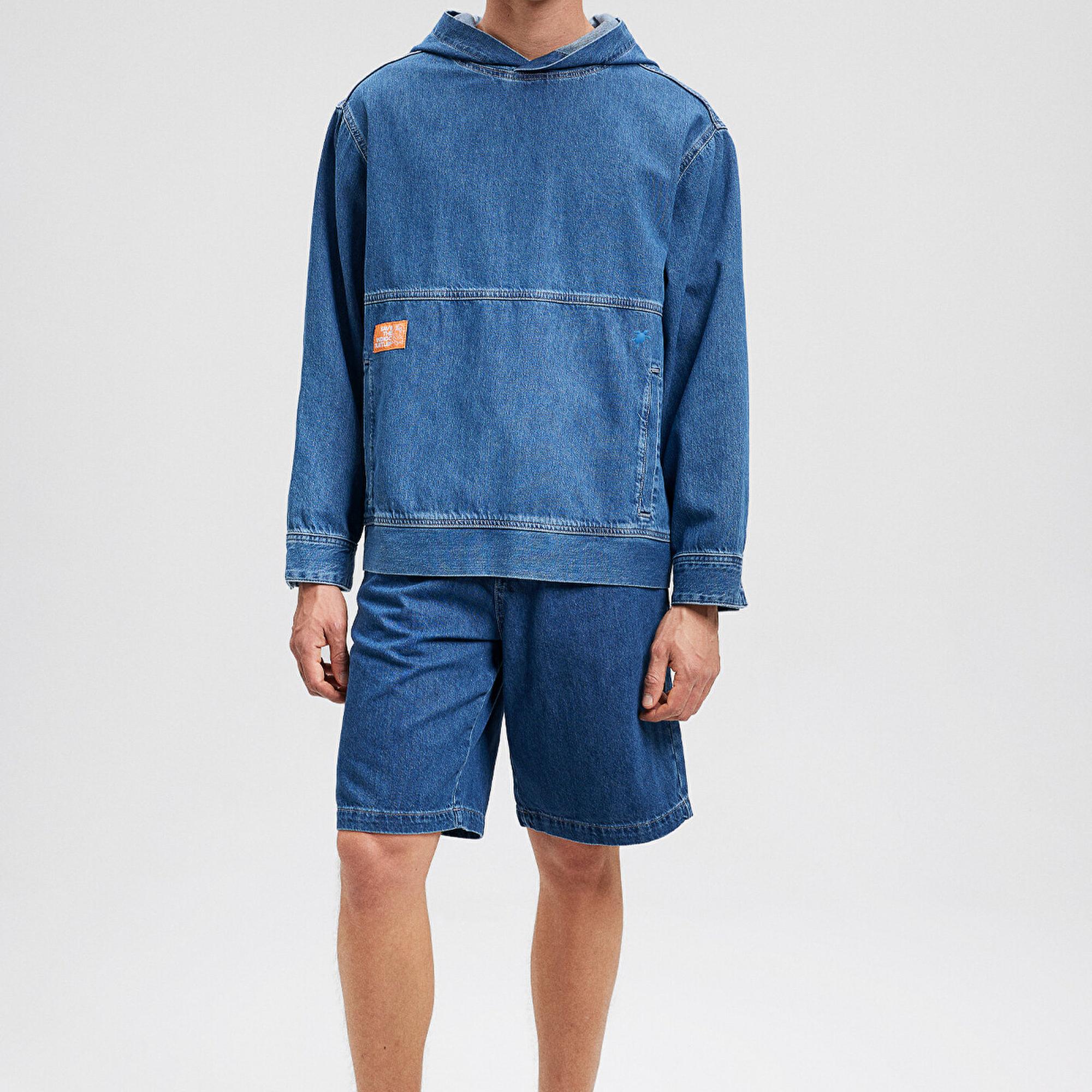 Mavi İndigo Turtles Lacivert Sweatshirt Oversize / Geniş Kesim 2210003-18790