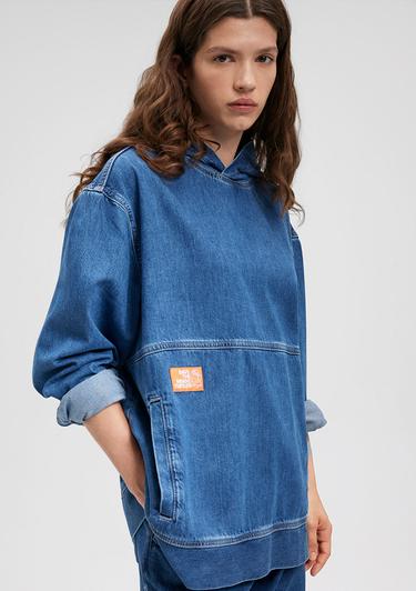  Mavi İndigo Turtles Lacivert Sweatshirt Oversize / Geniş Kesim 2210003-18790