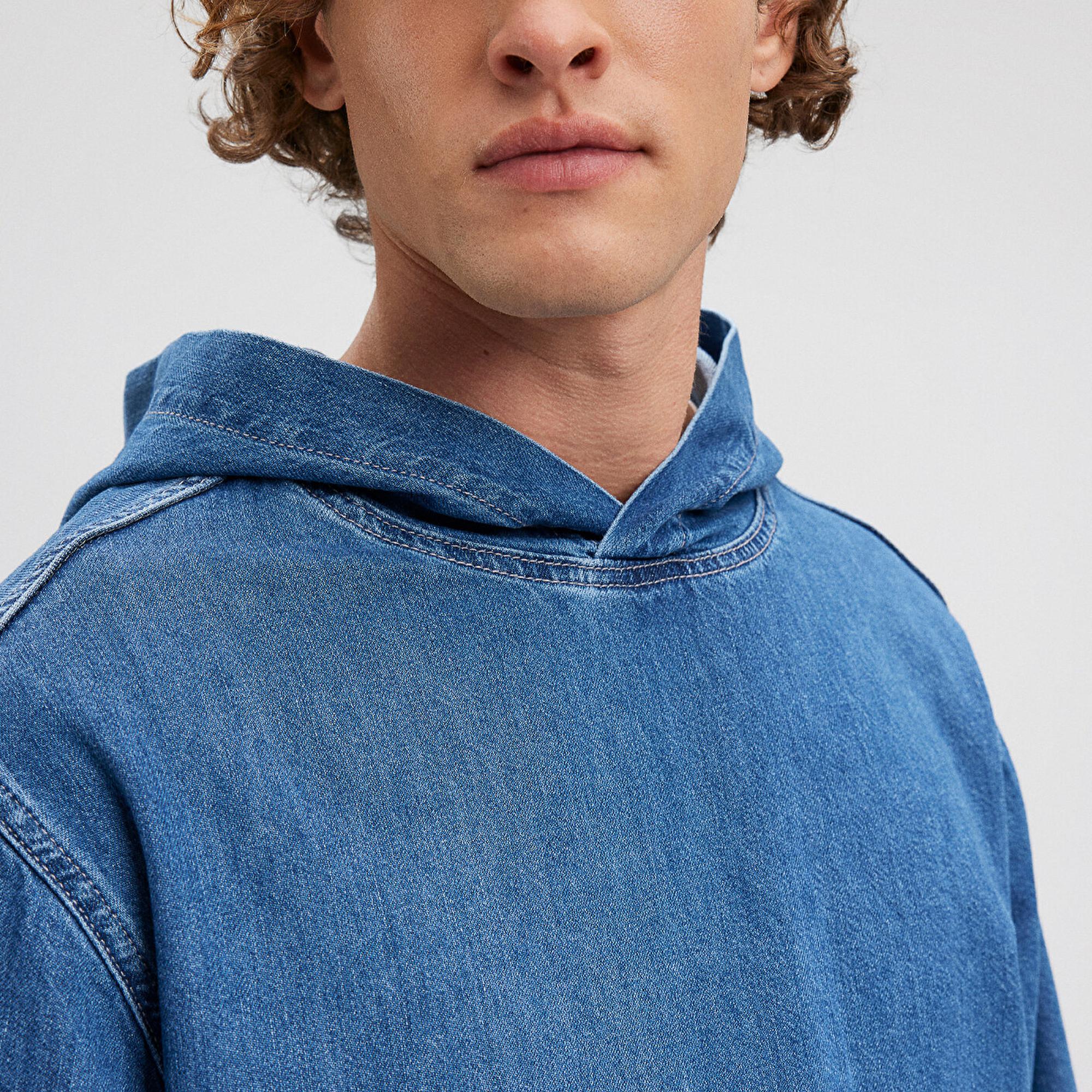 Mavi İndigo Turtles Lacivert Sweatshirt Oversize / Geniş Kesim 2210003-18790