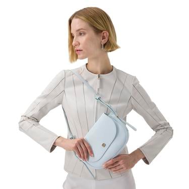  Bienna Beyaz Kadın Panelli Deri Ceket