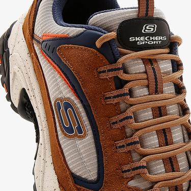  Skechers Stamina Unisex Bej Spor Ayakkabı