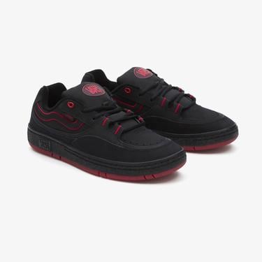  Vans Speed Unisex Siyah/Kırmızı Sneaker