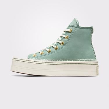  Converse Chuck Taylor All Star Lift Kadın Yeşil Platform Sneaker