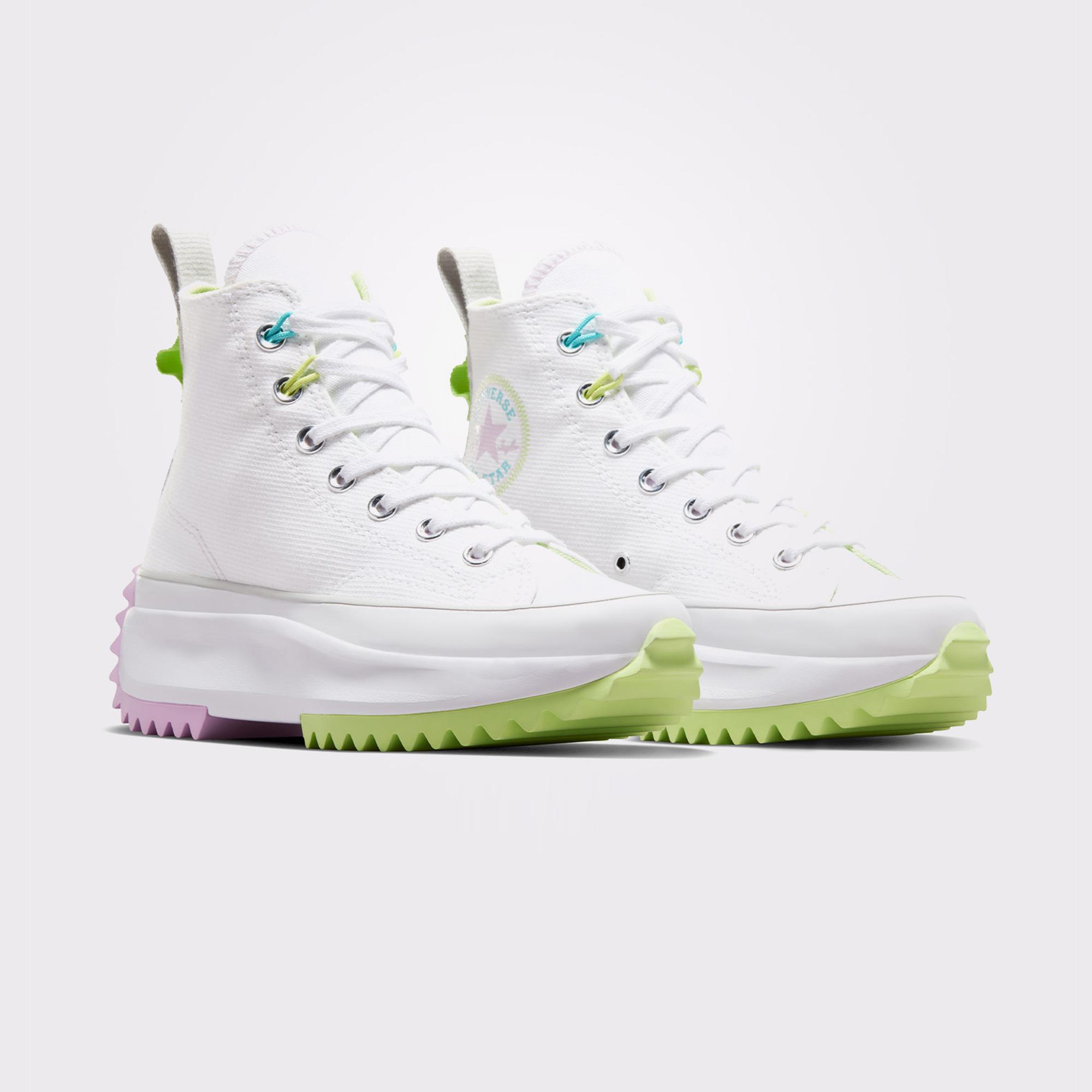 Converse Run Star Hike Unisex Beyaz Platform Sneaker