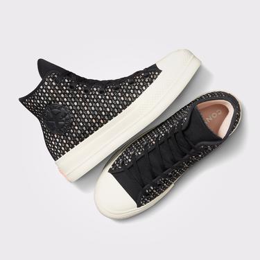 Converse Chuck Taylor All Star Lift Kadın Siyah Platform Sneaker