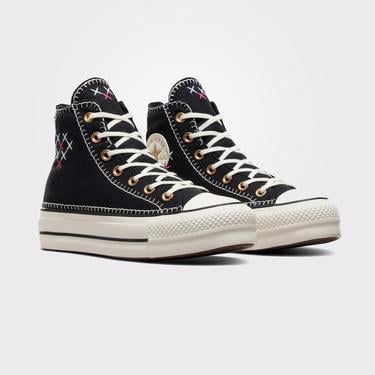  Converse Chuck Taylor All Star Lift Kadın Siyah Platform Sneaker