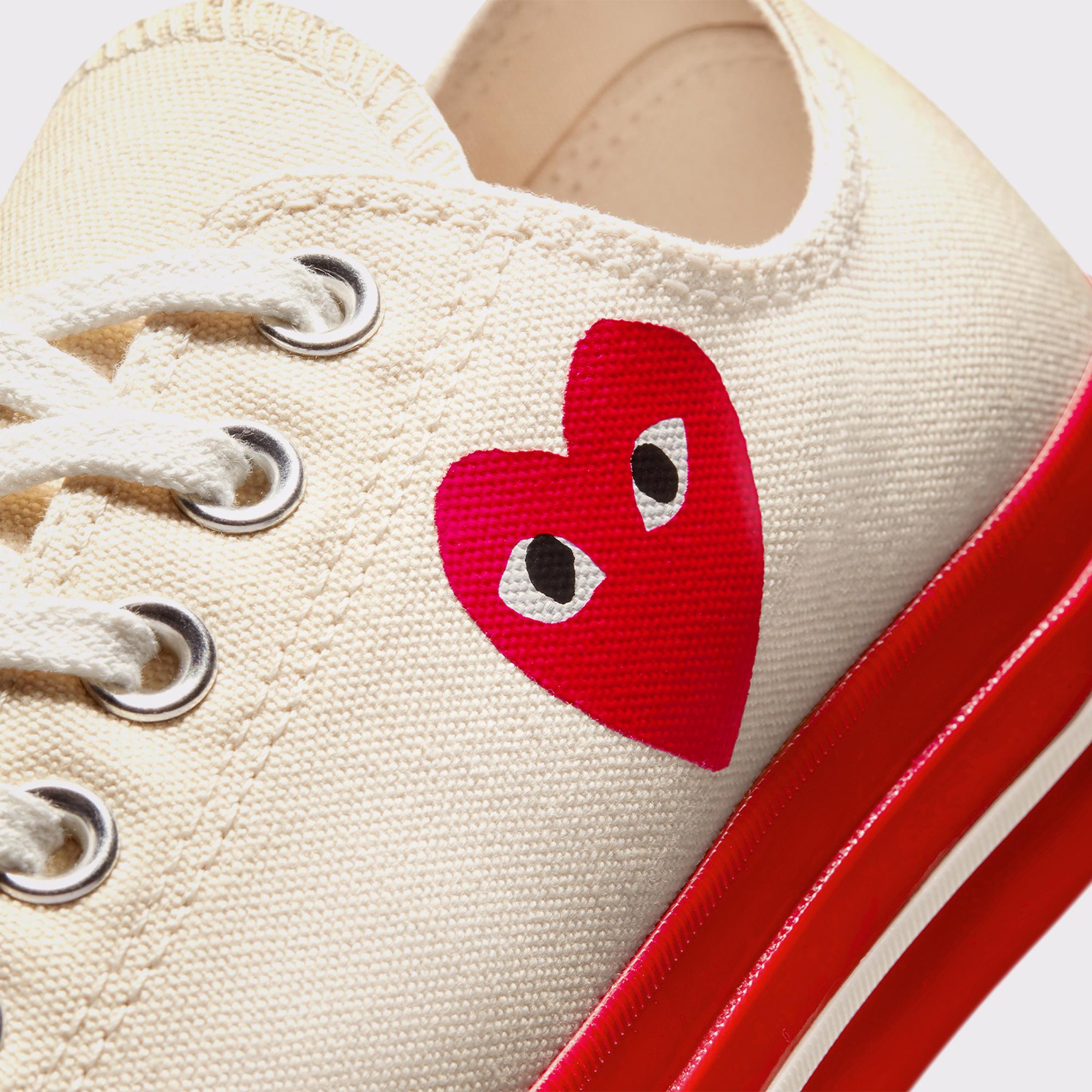 Converse X Comme Des Garçons Play Chuck 70 Unisex Krem Sneaker