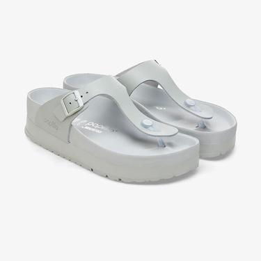  Birkenstock Gizeh Platform Flex Kadın Gri Terlik