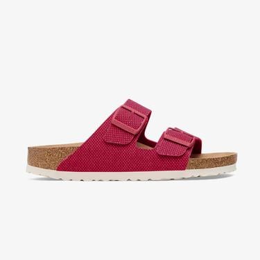  Birkenstock Arizona Tex Rough Canvas Vegan Kadın Pembe Terlik