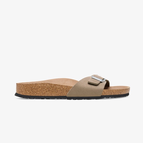  Birkenstock Madrid Bf Earthy Vegan Kadın Gri Terlik