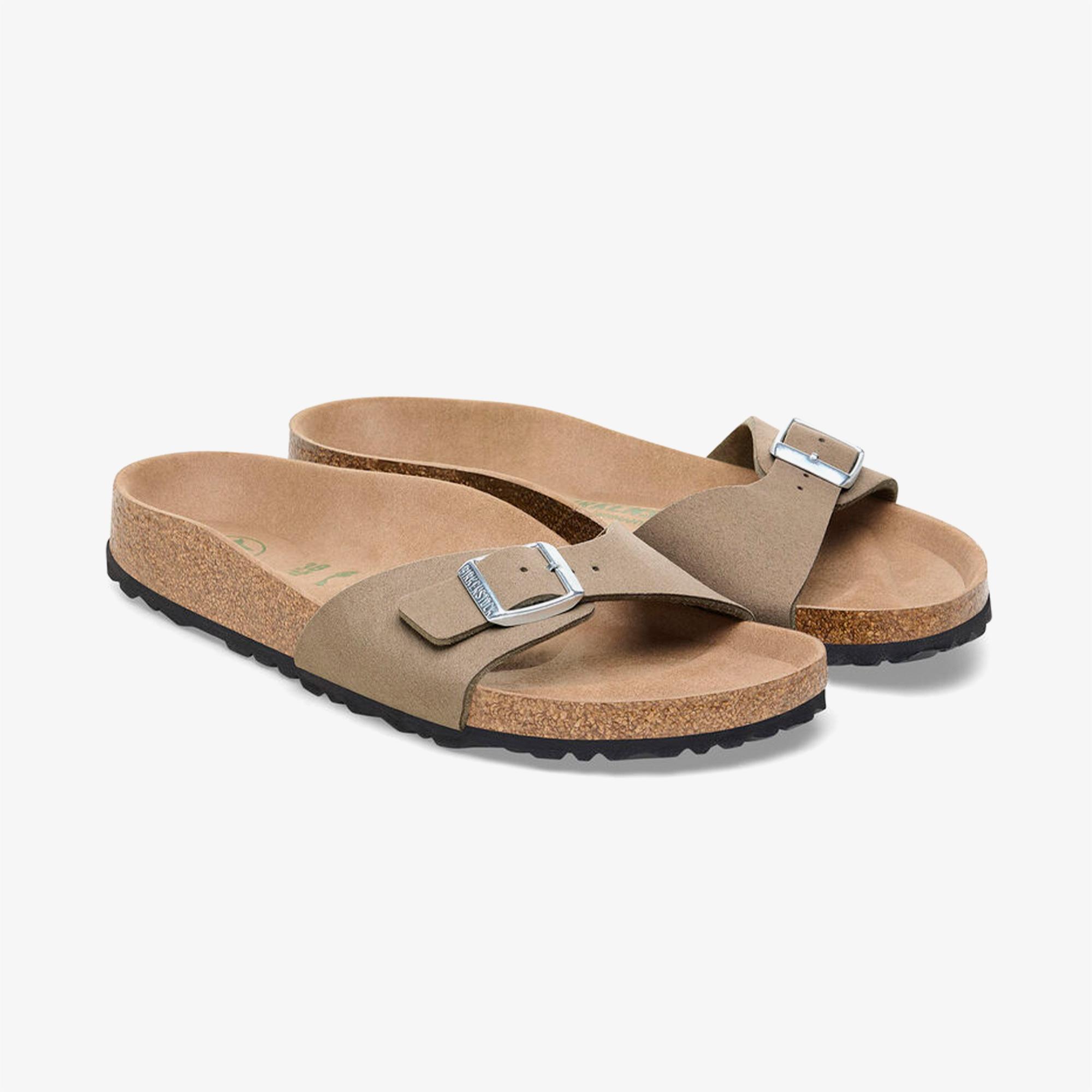 Birkenstock Madrid Bf Earthy Vegan Kadın Gri Terlik