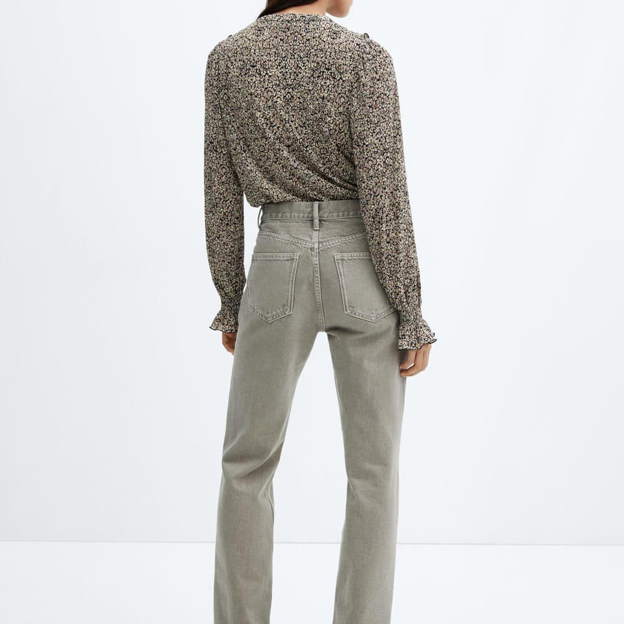 Mango Kadın Fırfırlı Dökümlü Bluz Siyah