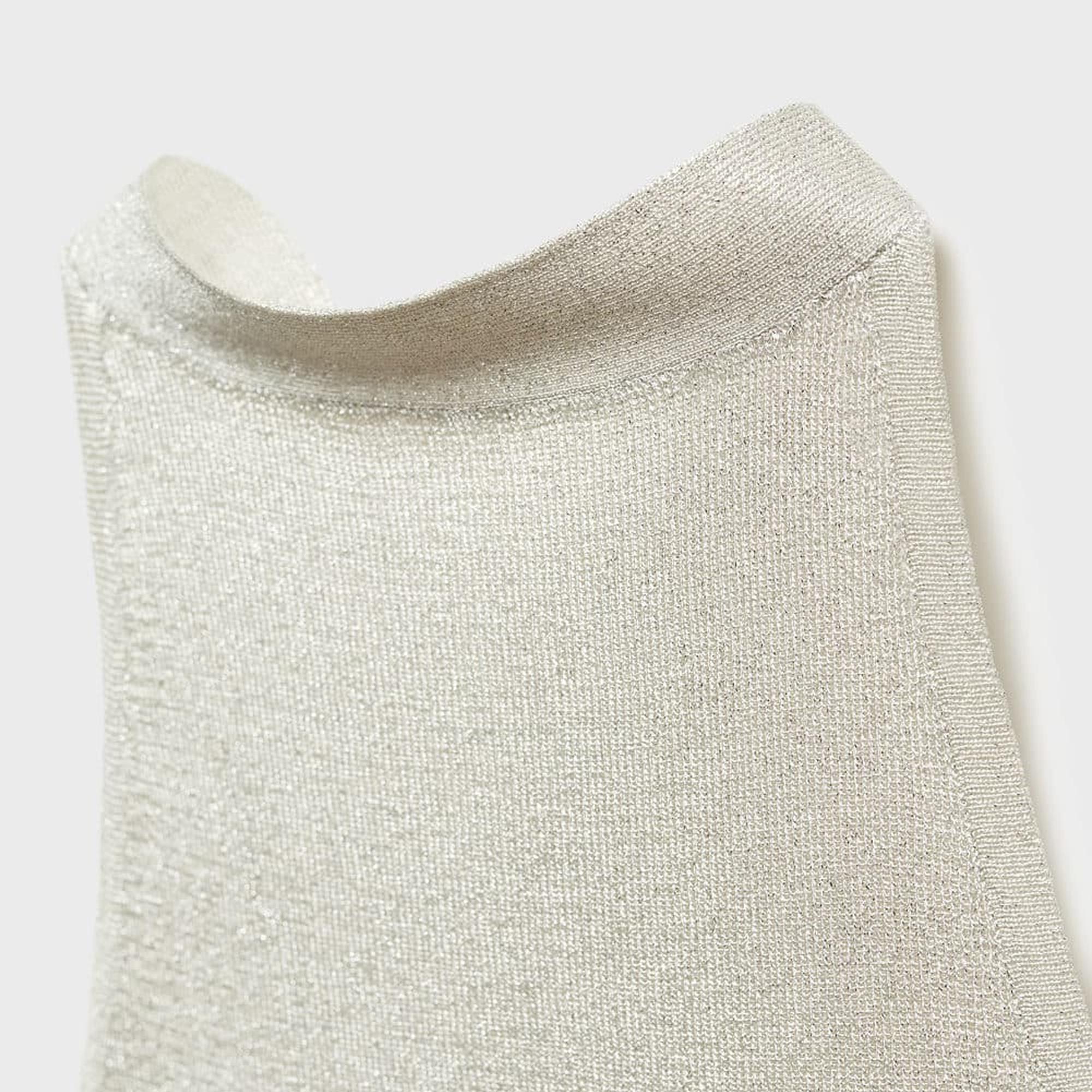 Mango Kadın Lureks Halter Yaka Bluz Buz Grisi