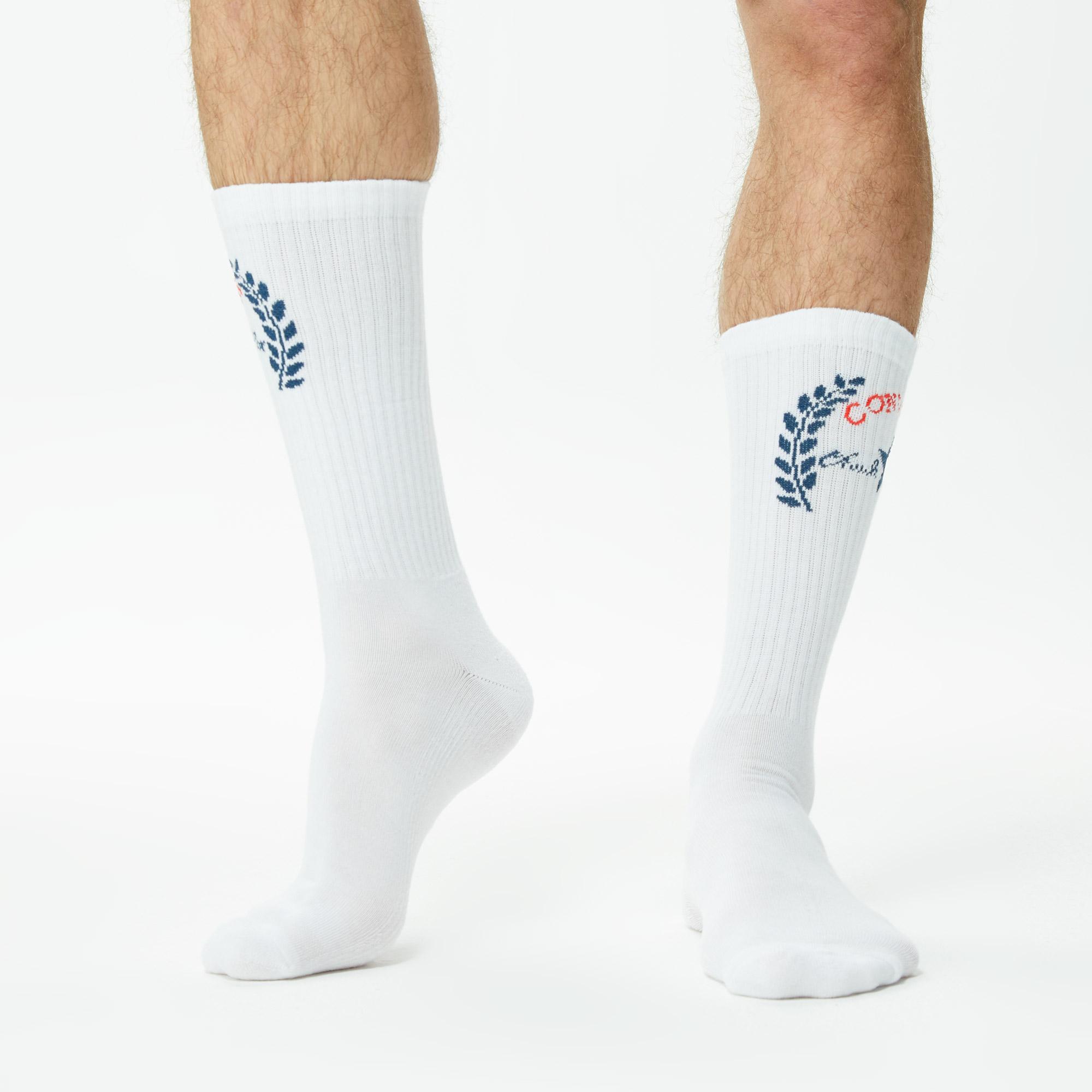 Converse Chuck Taylor Erkek 2'li Beyaz Uzun Çorap