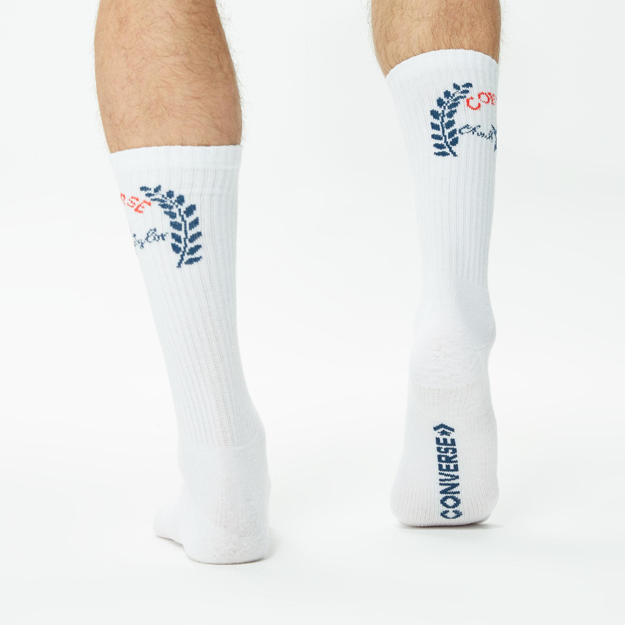 Converse Chuck Taylor Erkek 2'li Beyaz Uzun Çorap