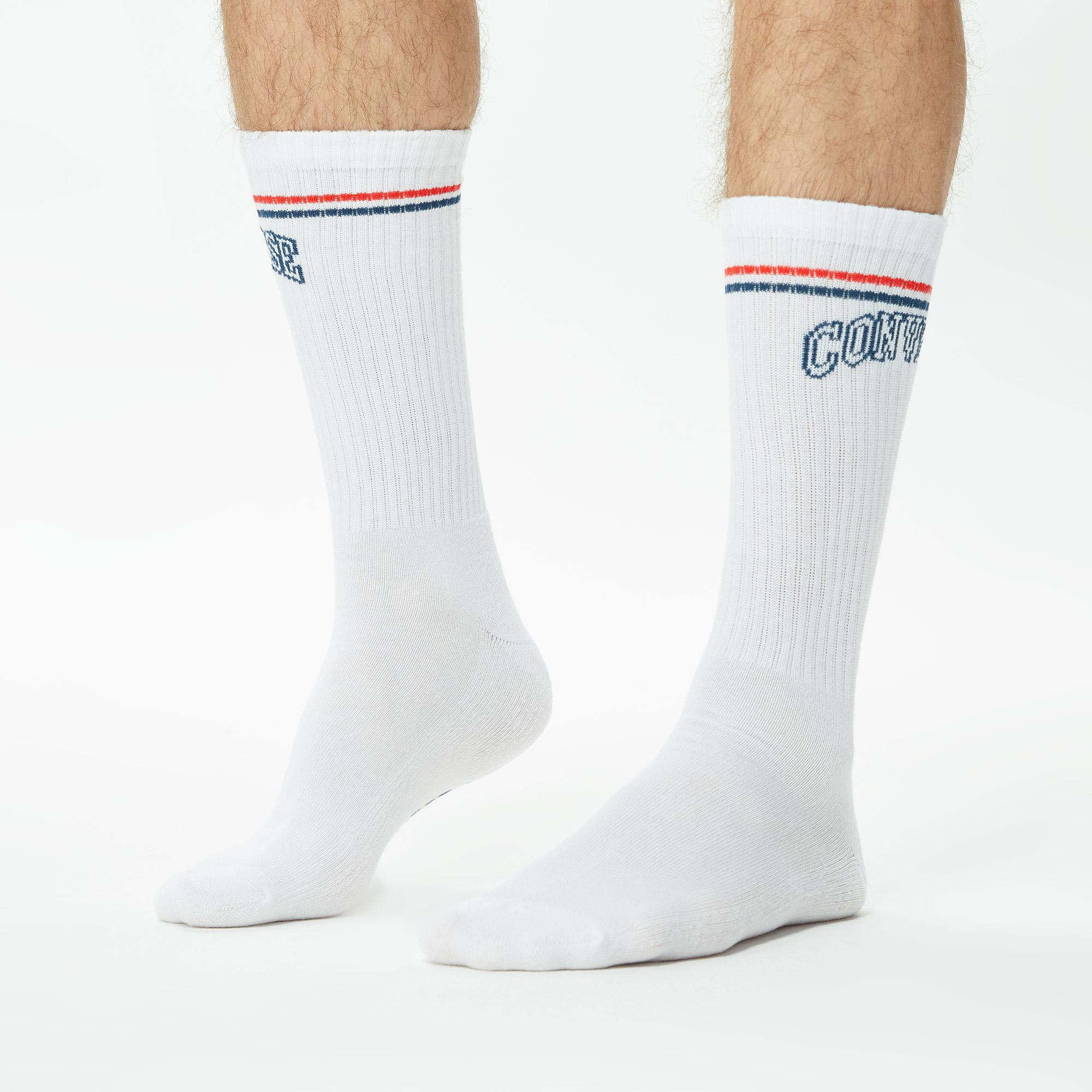 Converse Chuck Taylor Erkek 2'li Beyaz Uzun Çorap