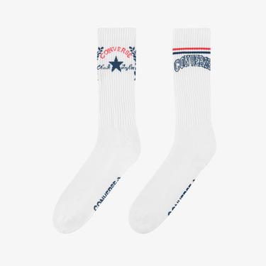  Converse Chuck Taylor Erkek 2'li Beyaz Uzun Çorap