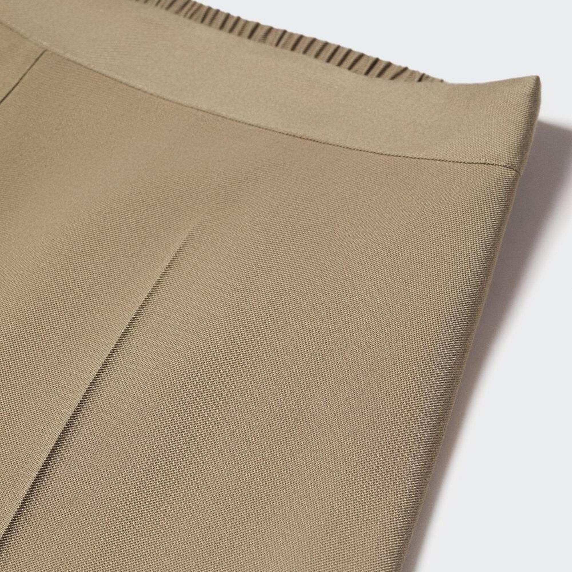 Mango Kadın Yüksek Bel Palazzo Pantolon Haki